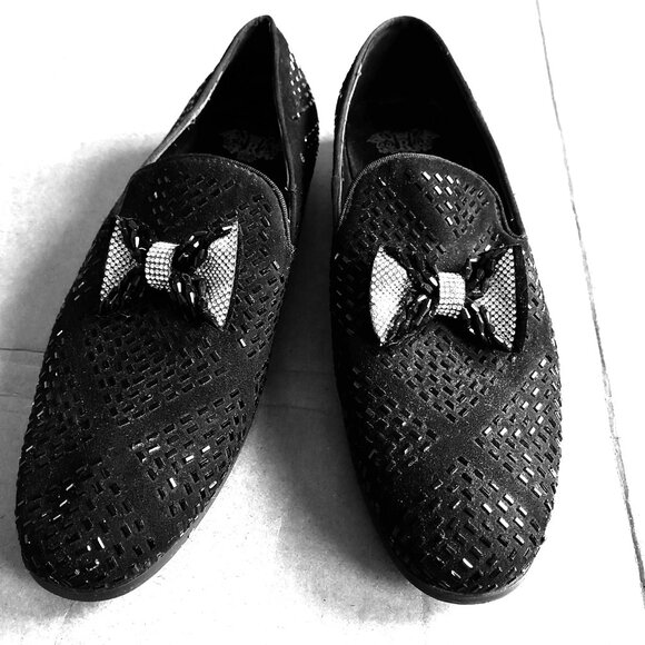 Royal Shoes Men Black Slip-on Loafer Dress Formal Size 12 - Picture 1 of 8
